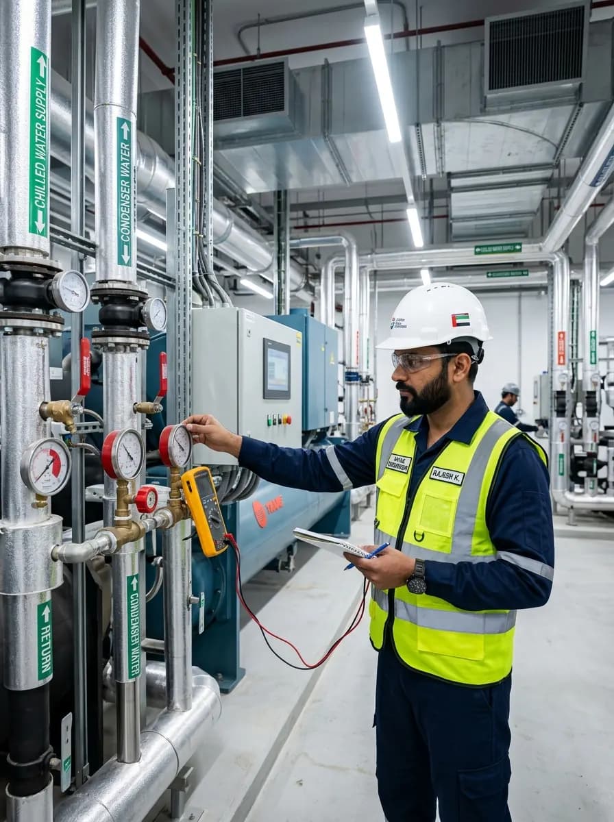 Ambience Airtech engineering site inspection and HVAC system planning