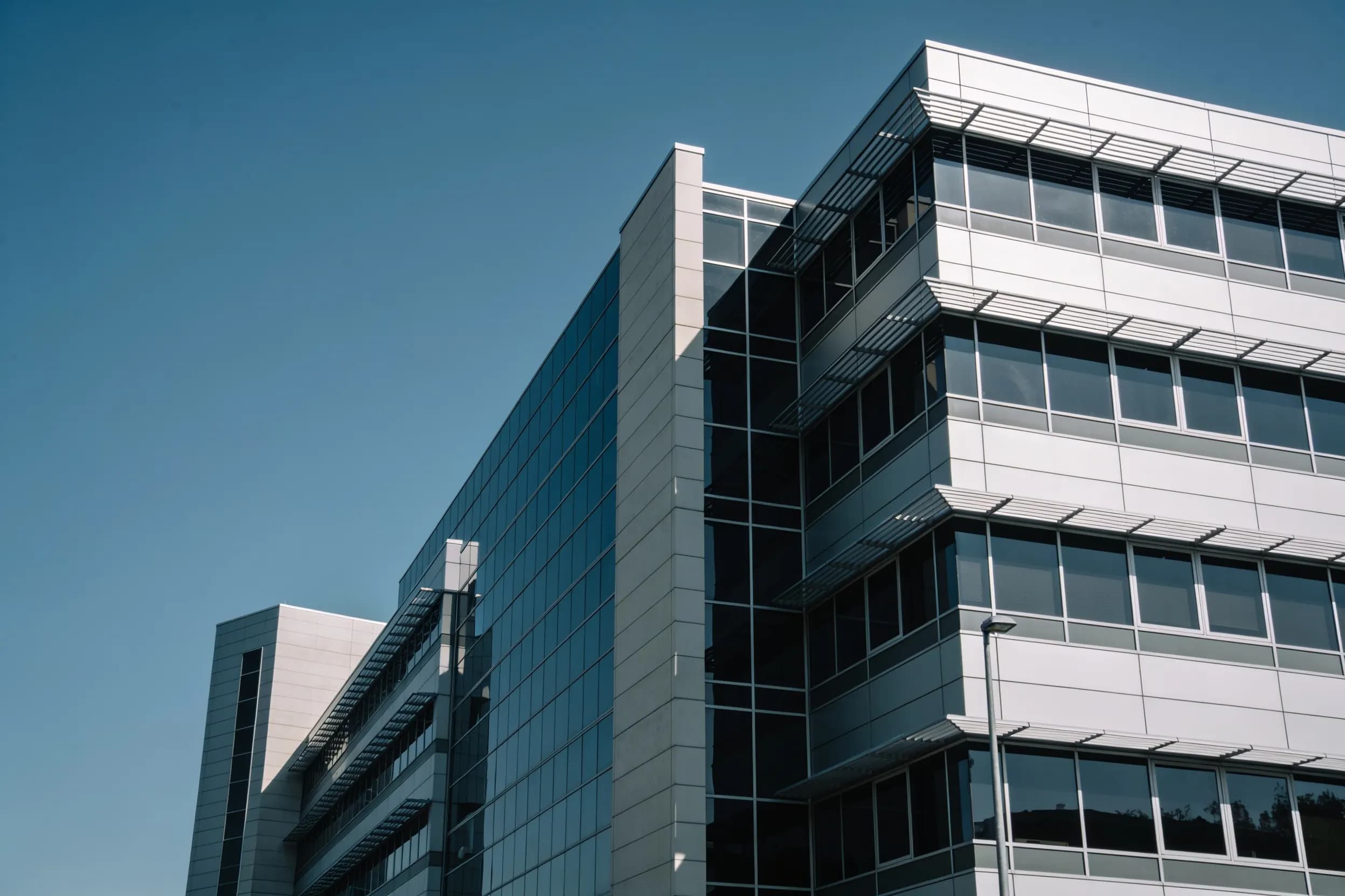 Modern hospital campus with centralised chiller plant HVAC system